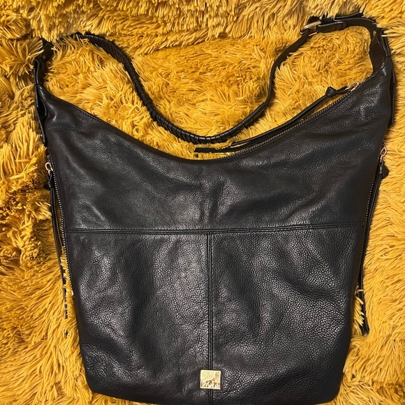 Kooba Black Leather Shoulder Bag - Picture 2 of 9